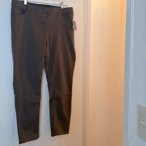 Women’s brown slacks size 12W by Ryan Wylde